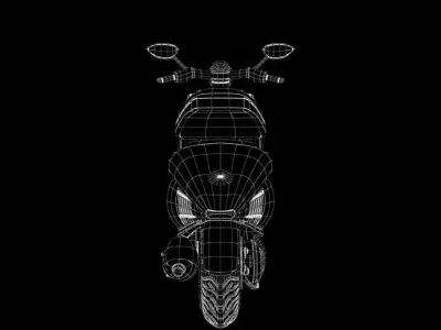 Vespa scooter Free 3D model