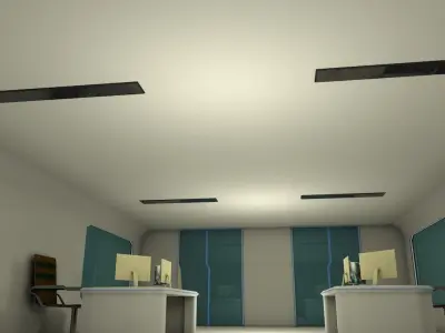 Sci fi room 3D model 83