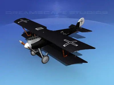 Pfalz DIII Historic Fighter V11 3D model