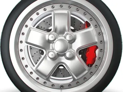 Mugen MR5 wheel 3D model