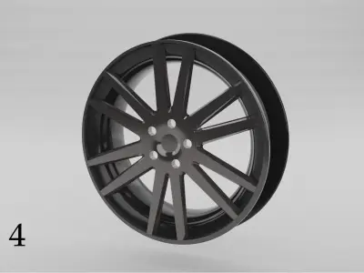 wheel tyres and wheels Free 3D model
