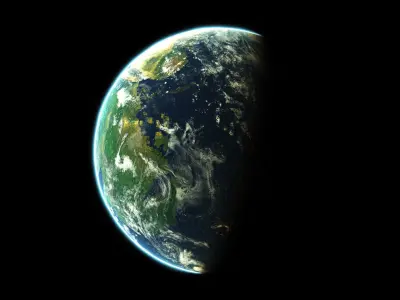 Prehistoric Earth Low-poly 3D model