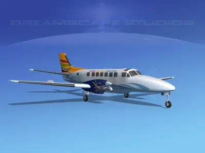 Beechcraft B99 Inter Island Charter 3D model