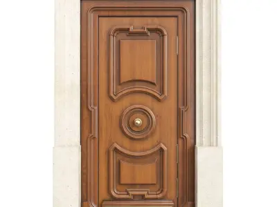 Entrance classic door 115 3D model
