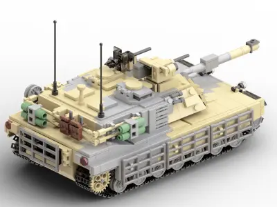 MocBricks3D - Lego M1A2 Abrams 3D print model