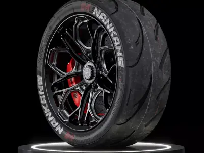 Nankang SemiSlick Sportnex AR1 245 40 ZR18 XL 100TW 3D model