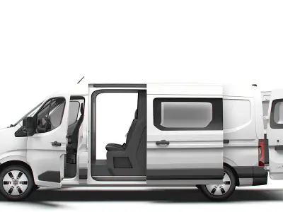 Nissan Interstar L3H2 CrewCab Van HQ Interior 2024 3D model