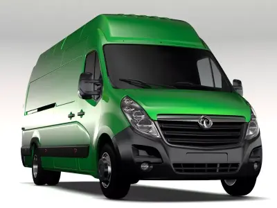 Vauxhall Movano L4H3 Van 2016 3D model