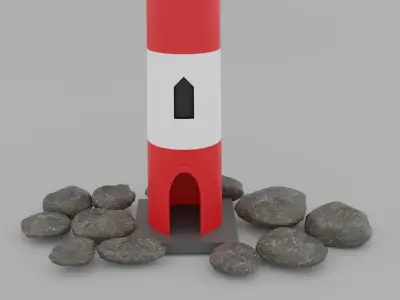 Lighthouse Low-poly 3D model