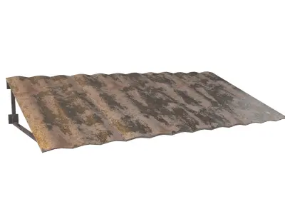 Tin Roof v1 002 Low-poly 3D model