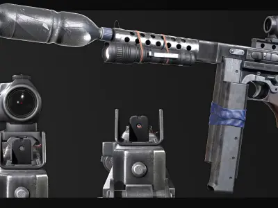 PBR Improvised Tomacuzi - 9 Low-poly 3D model