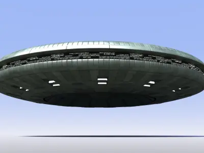 V Mothership ufo spaceship - ufo spaceship Free 3D model