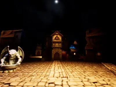 Fantasy Medieval Village Asset Pack Low-poly 3D model