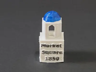 Market Square Brownsville TX 3D print model