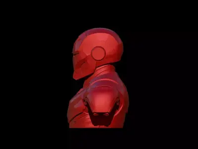 iron man bust 3D print model