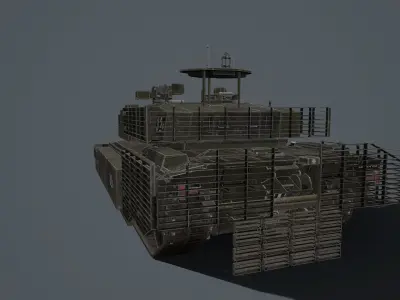 Challenger 2 and challenger 2 TES pack Low-poly 3D model