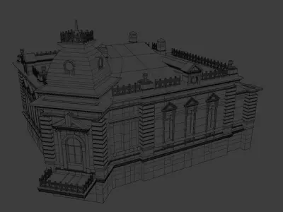 1900s Old House Low-poly 3D model