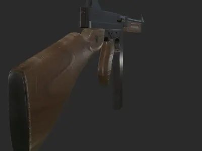 Thompson wooden gun 3D model