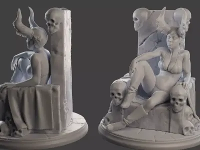 Dark Queen DQ1 001 3D print model