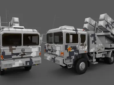 Chinese HQ-6A  Low-poly 3D model