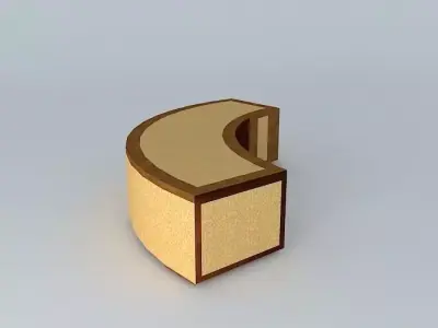 Reception Counter 3D model