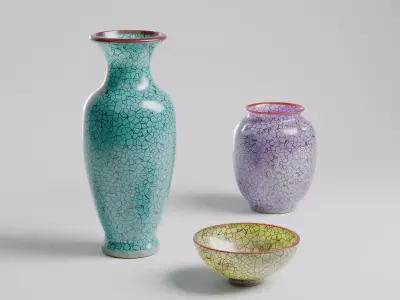 Glazed ceramic Free 3D model