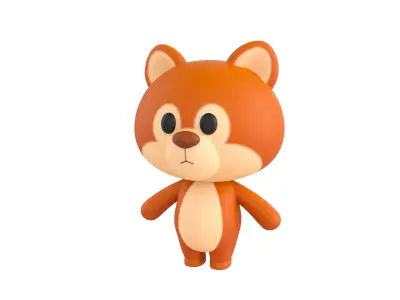 Character018 Squirrel 3D model