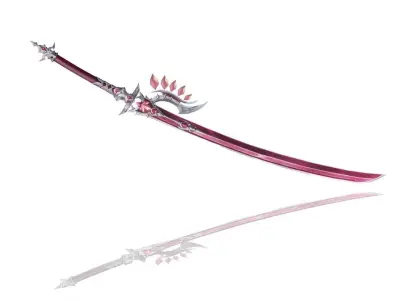 Royal Guard Long Sword Low-poly 3D model