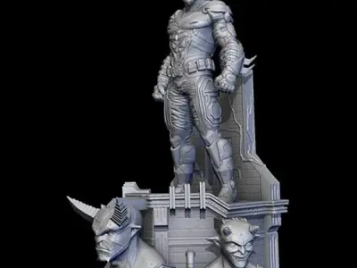 Batman Beyond 3D Model Ready to Print STL 3D print model