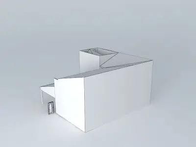 Architectural detail modern house Free 3D model