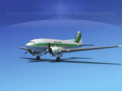 Douglas DC-3 Aero Master 3D model