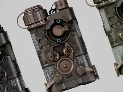 L3Harris NGAL Aiming Laser LA-23 PEQ Low-poly 3D model