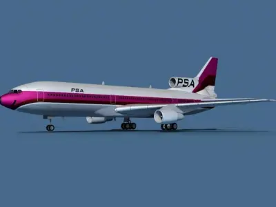 Lockheed L-1011-50 PSA 3D model