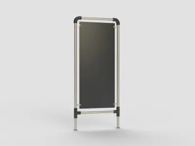 Plastic Stand Banner 3D model
