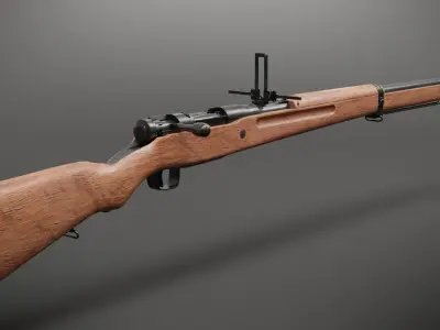 Arisaka Type 99 Low-poly 3D model