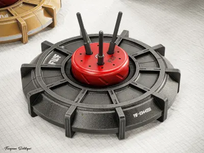 Proximity Land Mine V1 PBR Low-poly 3D model