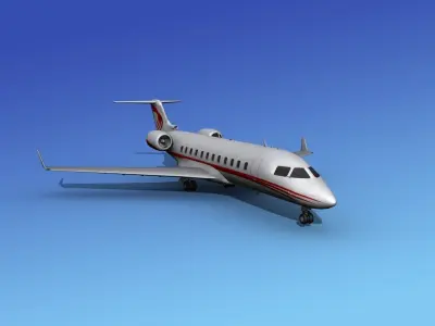 Canadair CRJ200 Corporate 2 3D model