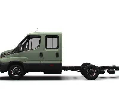 Iveco Daily Crew Cab L2 Chassis 2024 3D model