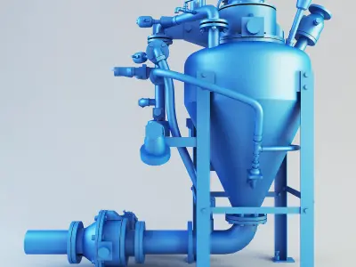 Densphase GA pump Low-poly 3D model