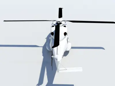 NH90 static blank Low-poly 3D model