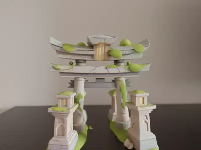 Japanese portal torii 3D print model purchase