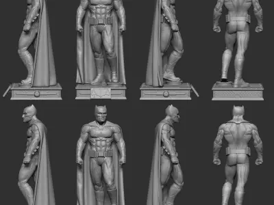 Batman figure Ben Affleck 3D model ready print 3D print model purchase