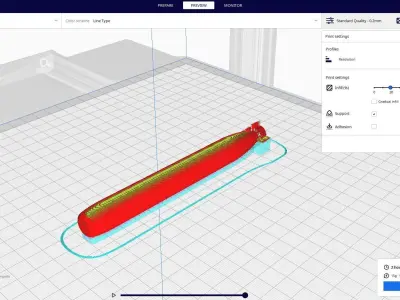 Type 97 light weight torpedo 3D print model
