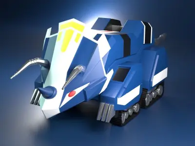 Triceratops Dinozord - Power Ranger 3D model