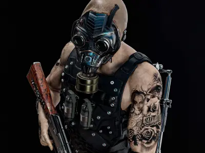 robot soldier katayoshi 3D model