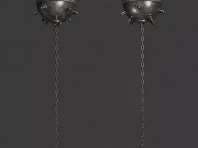 Sea Mine Low-poly 3D model purchase