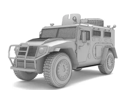  askeri personel arac 3D model