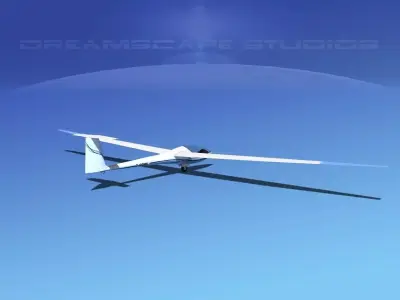 Glaser Dirks DG200 15Mtr Sailplane V05 3D model
