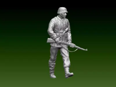 German soldier 3D print model
