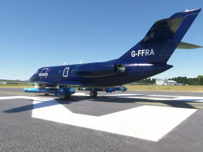 Dassault Falcon 20 Draken Low-poly 3D model